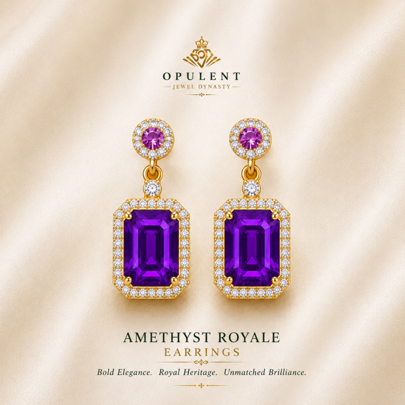 Amethyst Royale Earrings