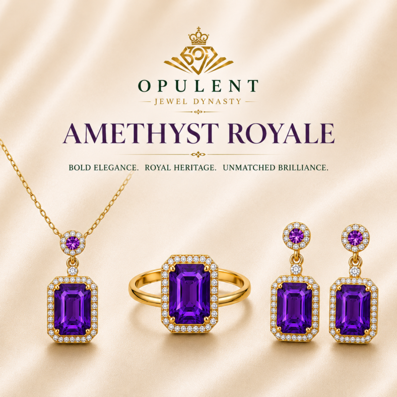 Amethyst Royale Statement Set